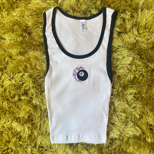Magic 8 Ball Ribbed Tank - Last one!