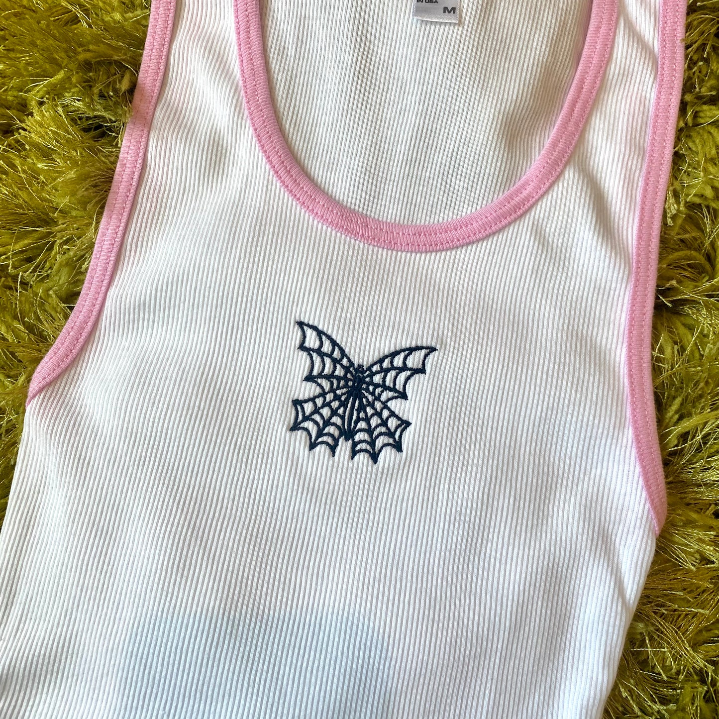 Webbed Butterfly Ribbed Tank -Last 2!