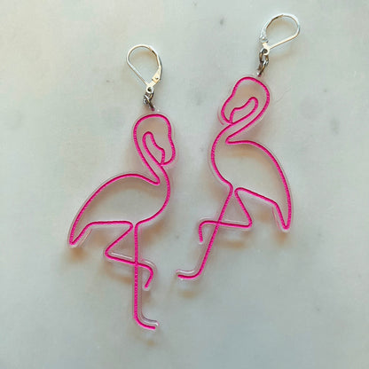Neon Flamingos