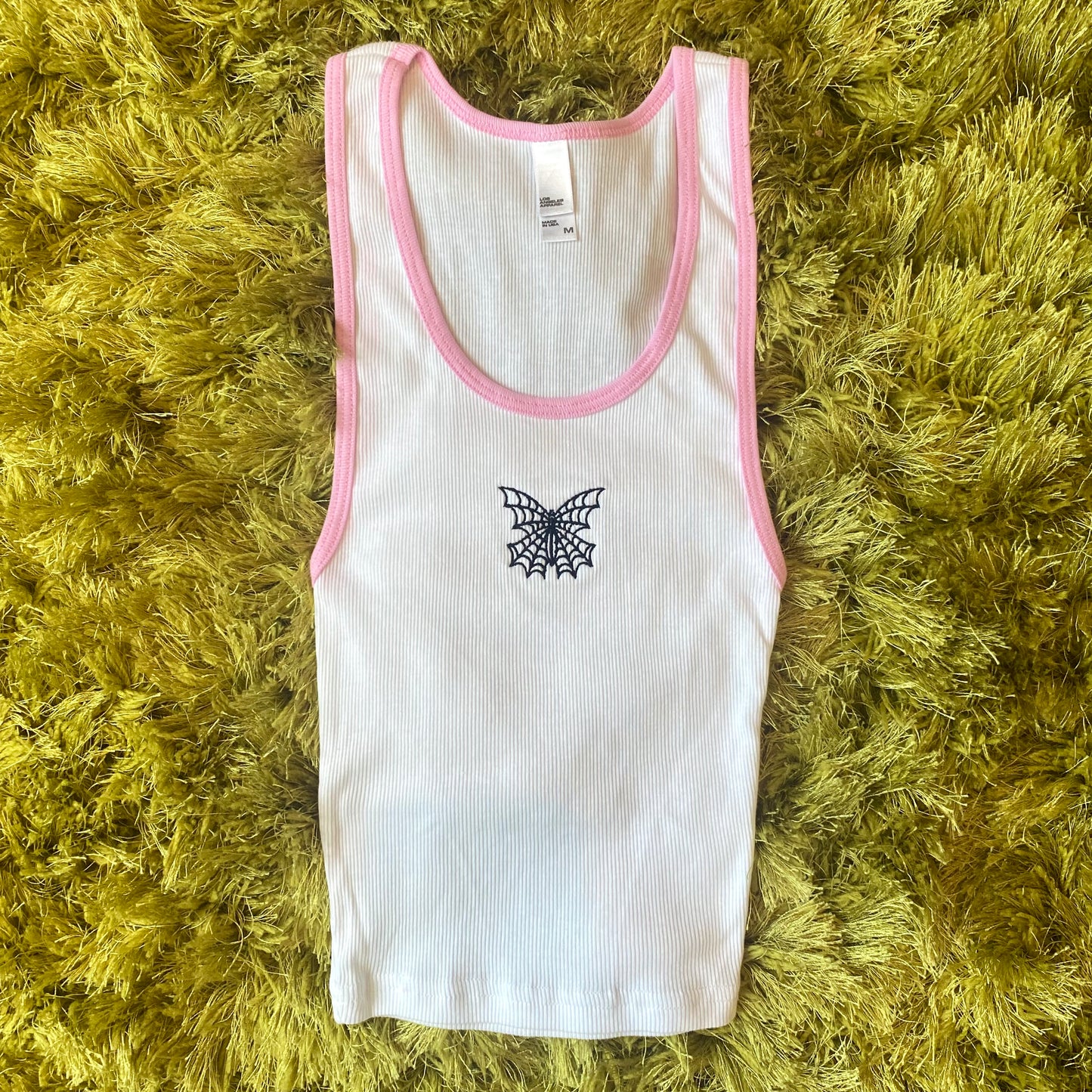 Webbed Butterfly Ribbed Tank -Last 2!