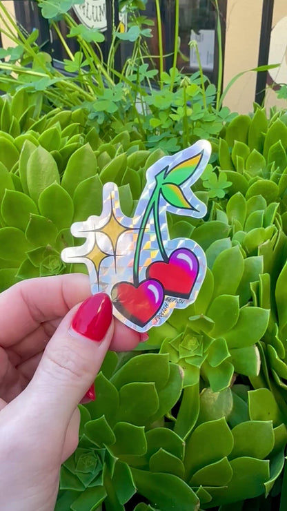 Sparkle Cherries Sticker