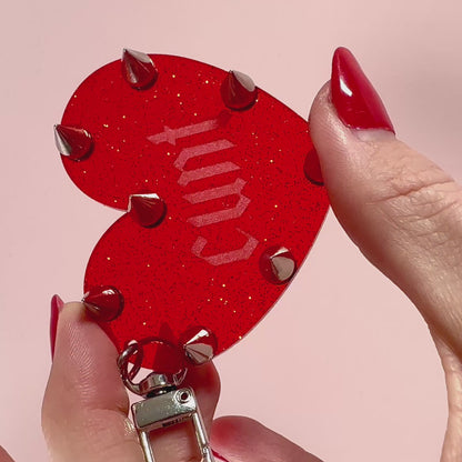 Cunt Studded Keychain/Bag Charm