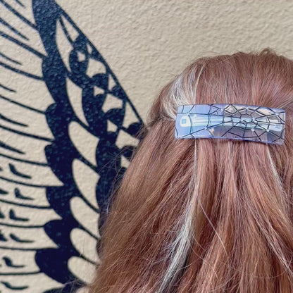 Oopsie! Spiderweb Crystal Barrette