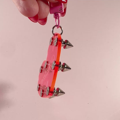 Whatever Studded Keychain/Bag Charm