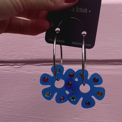 Flower Power Hoops
