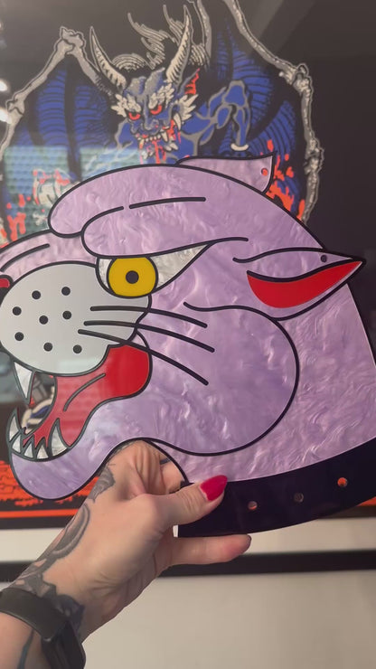 Panther Head Tattoo Art Wall Hanging : Multiple Colors