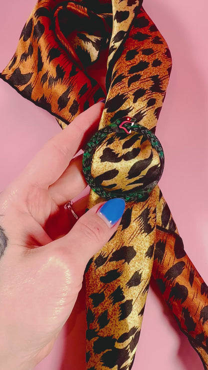 Ouroboros Snake Scarf Ring