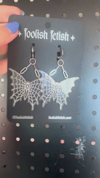 Webbed Butterfly Earrings