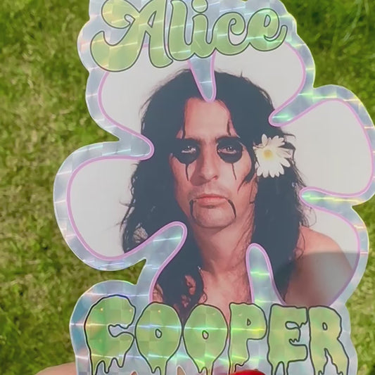 Alice Cooper Daisy Holographic Sticker