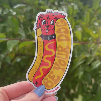 Iggy Pup Now I wanna Be Your Dog Sticker