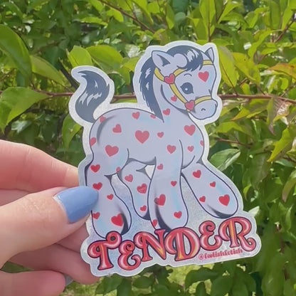 Tender Retro Pony Pixie Dust Sticker