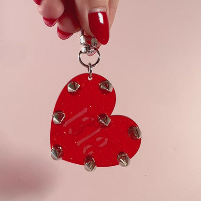 1312 Studded Keychain/Bag Charm