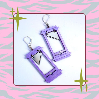 Mini Guillotine Earrings : Multiple Colors
