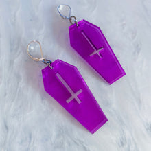 Load image into Gallery viewer, Purple Byzantine Cross Coffins
