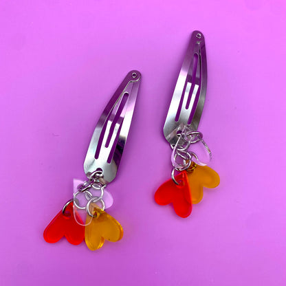 3 of Hearts Hair Clip