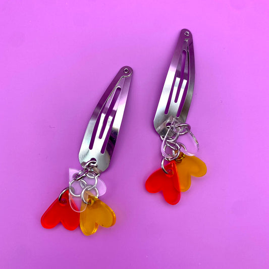 3 of Hearts Hair Clip