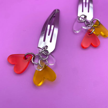 3 of Hearts Hair Clip