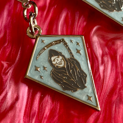 Tiny Reaper Necklace : Pink or Blue