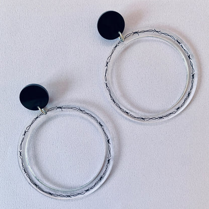 Barbed Wire Hoops