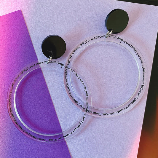Barbed Wire Hoops