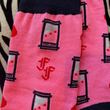 Load image into Gallery viewer, Pink Guillotine Socks
