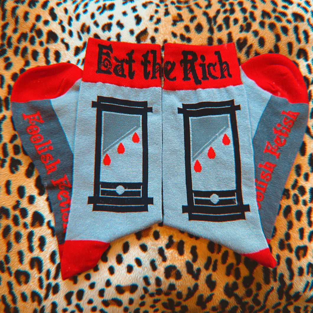 Eat the Rich Socks : 2 Sizes