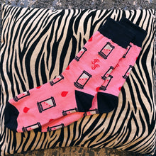 Load image into Gallery viewer, Pink Guillotine Socks
