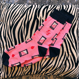 Pink Guillotine Socks