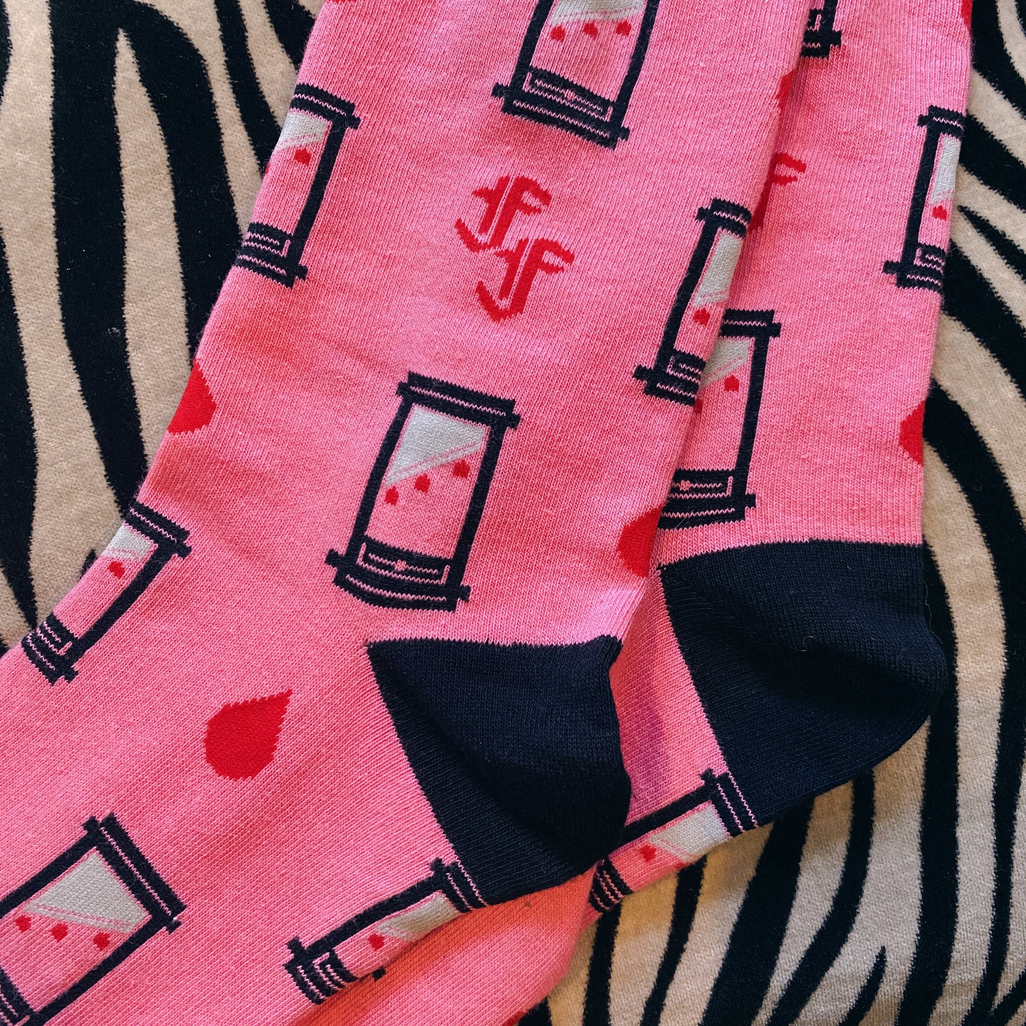 Pink Guillotine Socks – Foolish Fetish