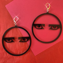 Load image into Gallery viewer, Siouxsie Eyes Hoops : 2 Sizes
