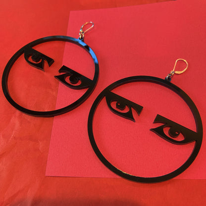 Siouxsie Eyes Hoops : 2 Sizes
