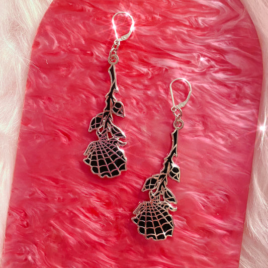 RESTOCKED : Tangled Rose Earrings